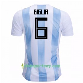 Koszulka Argentyna Biglia 6 Domowe Koszulki Piłkarskie Mistrzostwa Świata 2018